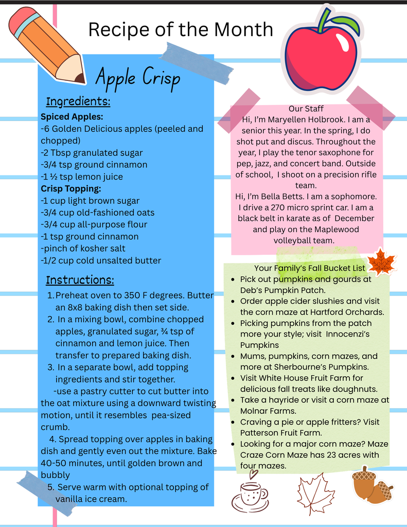 MHS NEWSLETTER