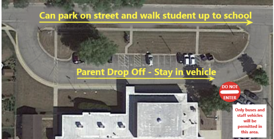 School map (entrance drive)