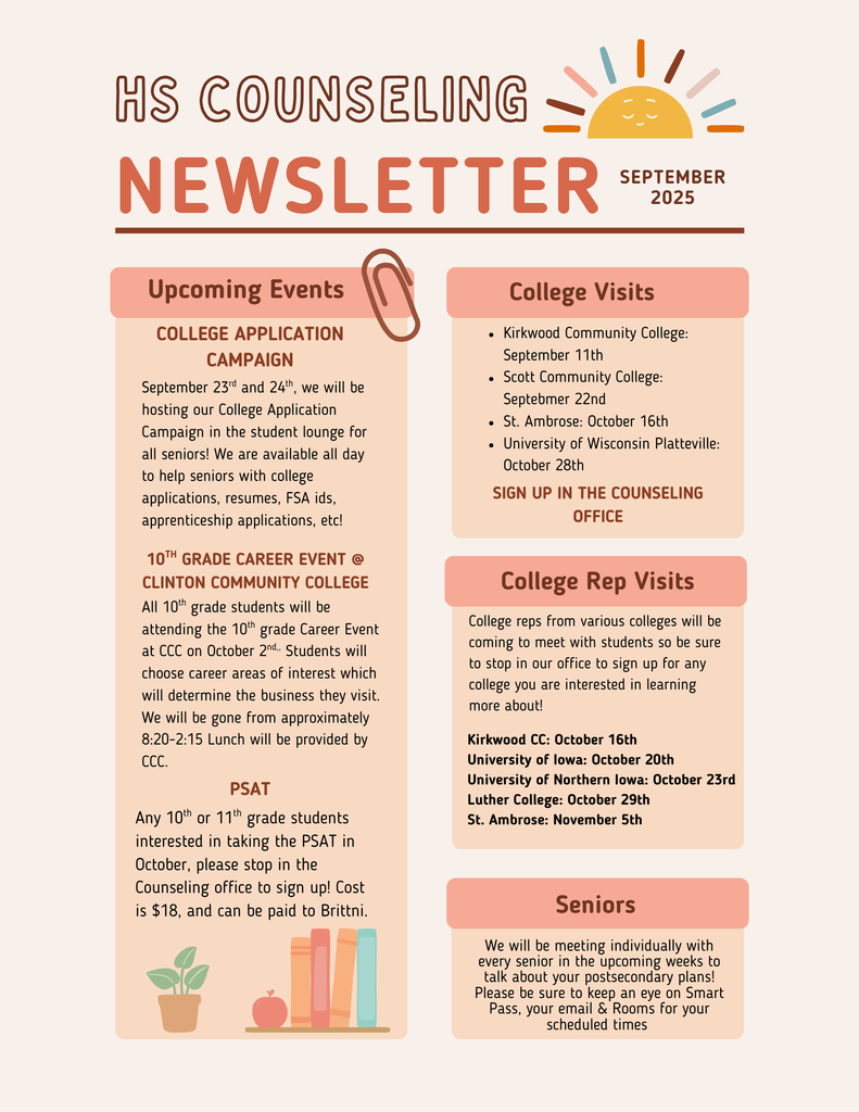 HS School Counseling Newsletter