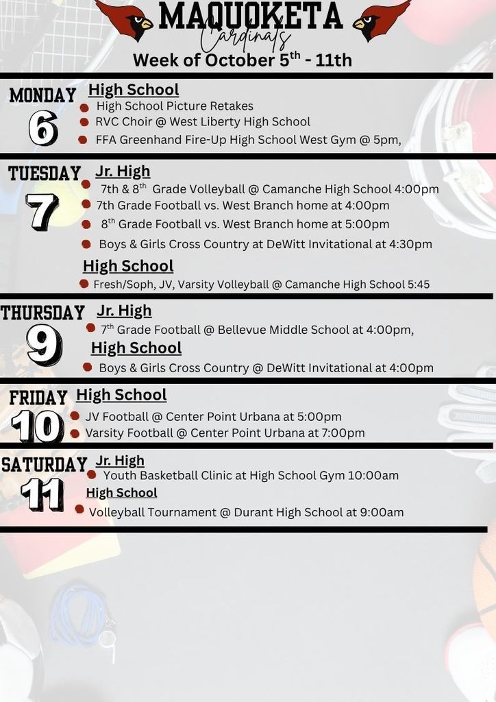Weekly Events