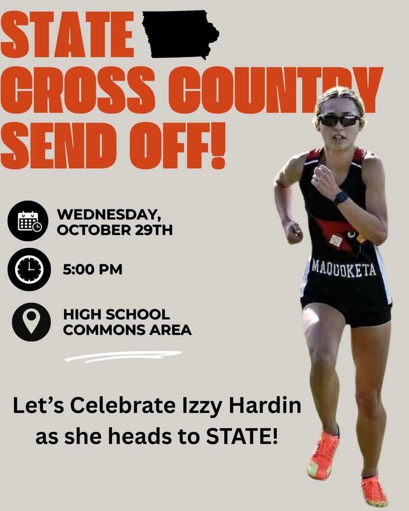 Izzy Hardin send off to state.