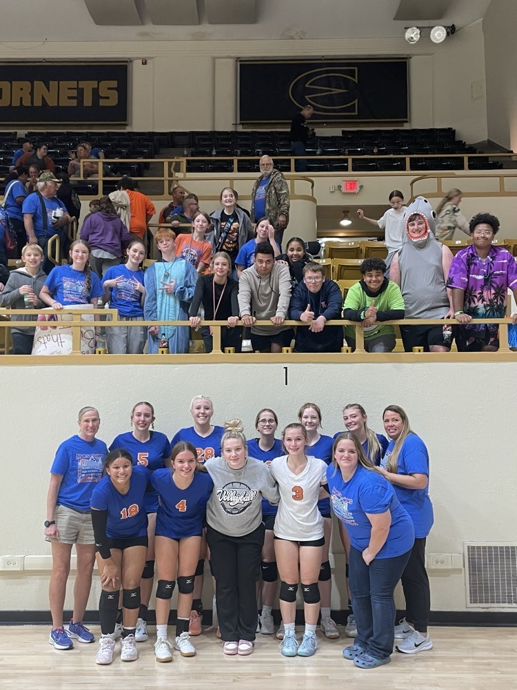 Trojan Volleyball with the Super fan base!!! 