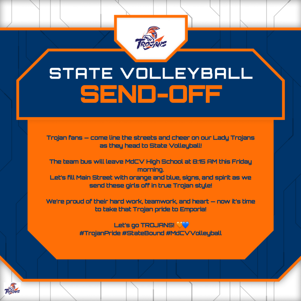 State Volleyball Send-off