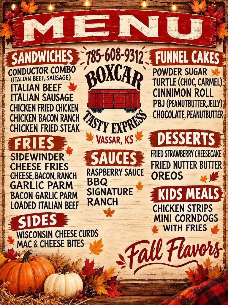 Boxcar Tasty Express Fall 2026