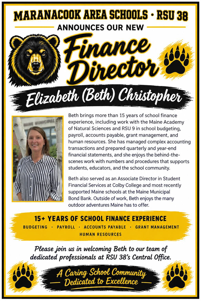 Finance Director Announcement