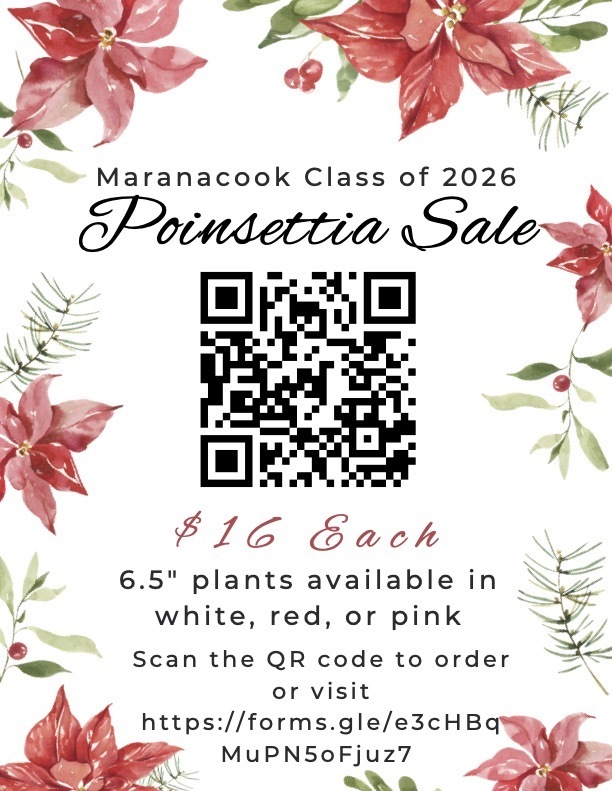Poinsettia Sale flyer