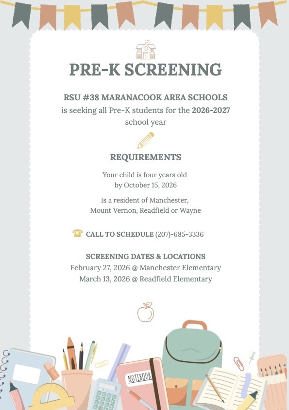 PreK Screening Flyer