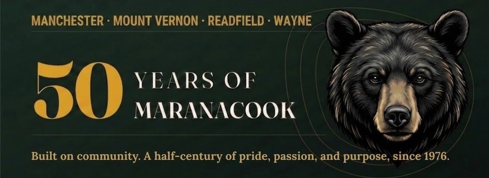 50 years of Maranacook logo