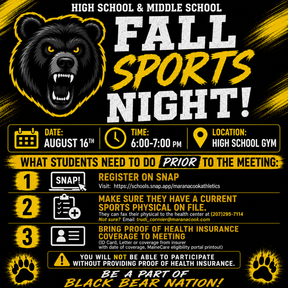 MS/HS Fall Sports Night