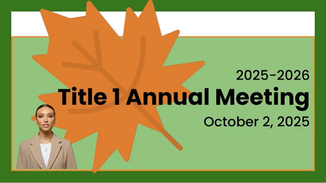 Title 1 Annual Meeting