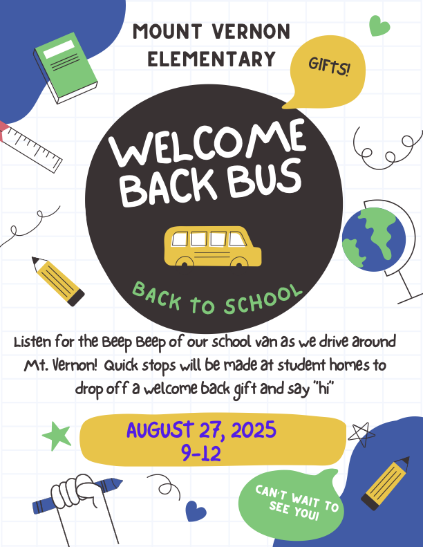 Welcome back bus graphic