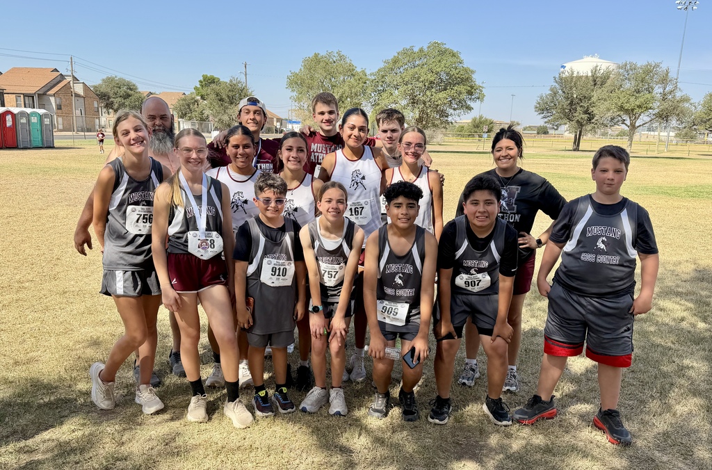 Mustangs Team Photo with Coach Cobos and Superintendent Mr. Kimbrough