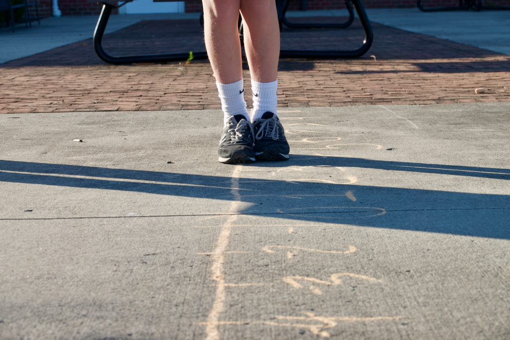 Middle division Number Line Activity Student walking 2