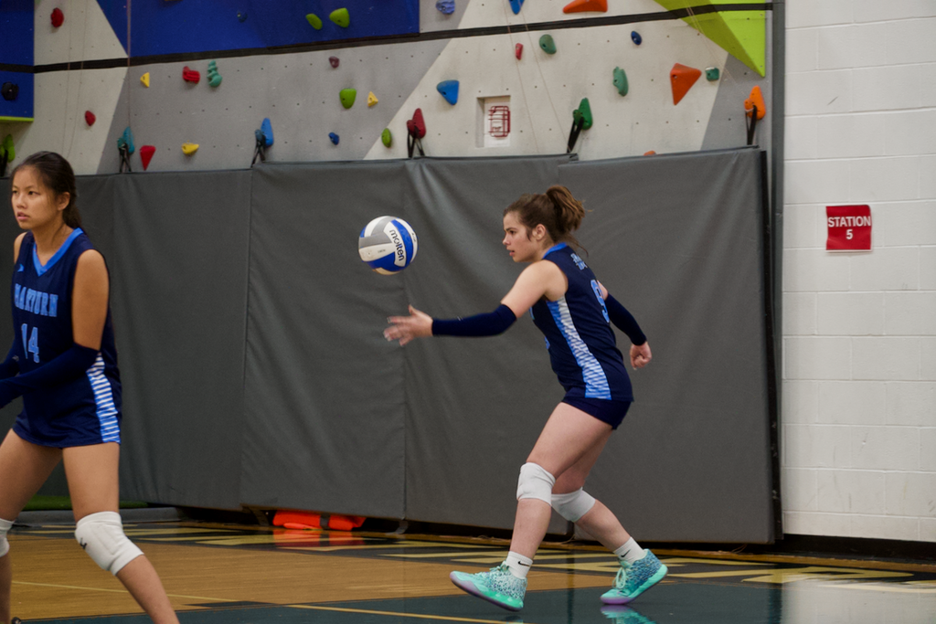 Marburn Volleyball  serving
