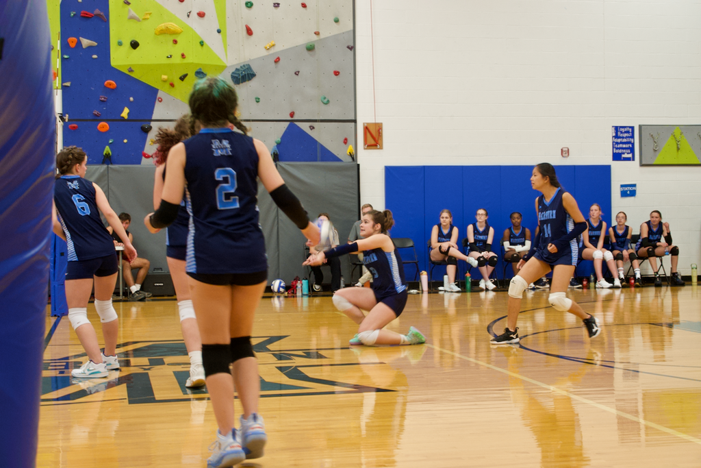 Marburn Volleyball player bumping 
