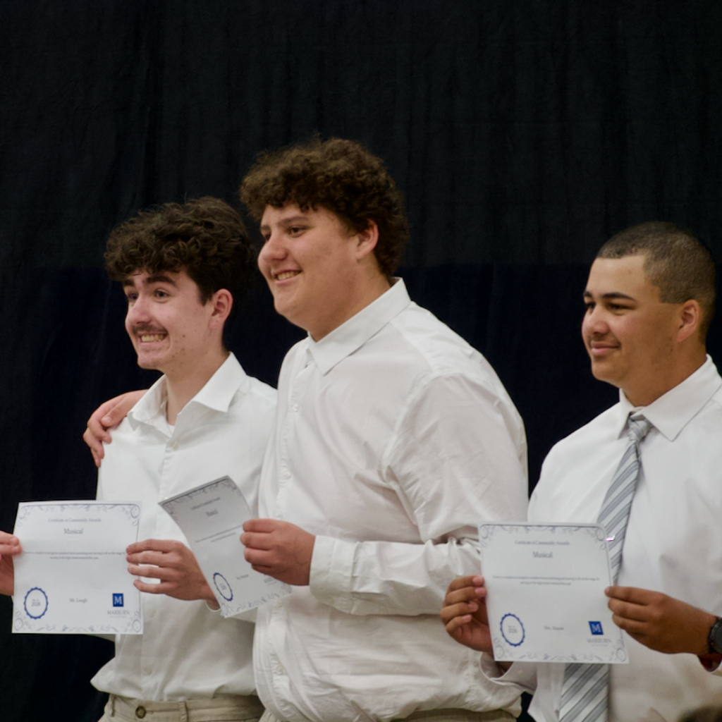 High School Recognition ceremony at Marburn