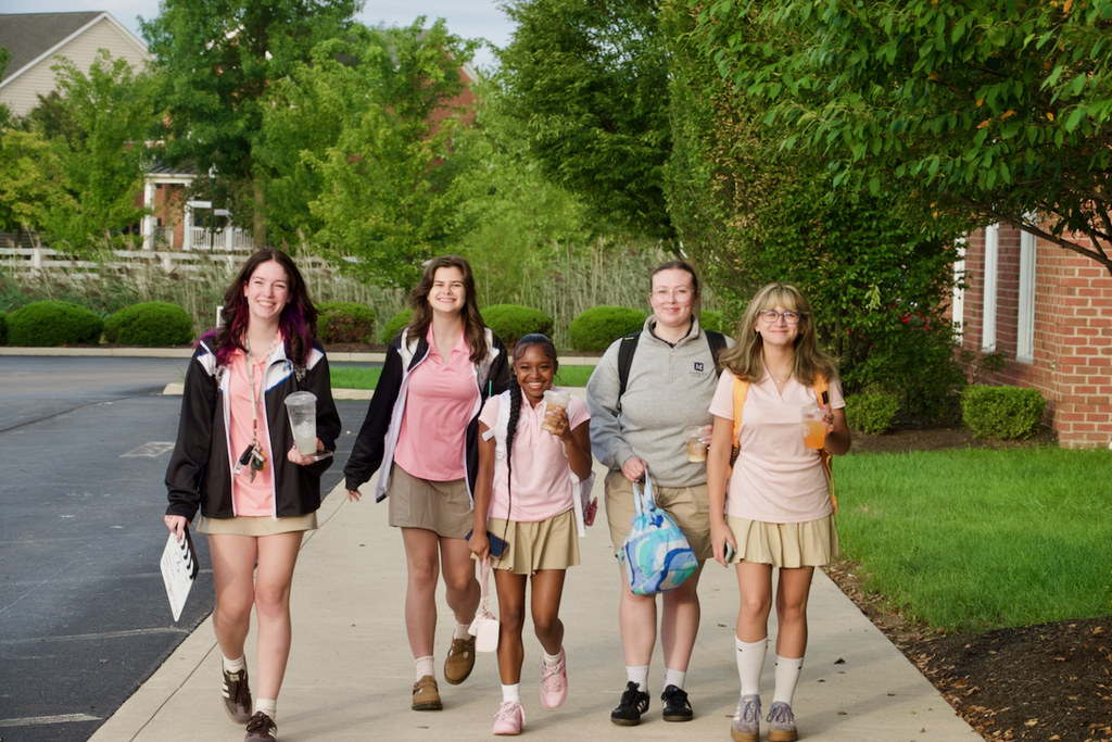 First Day - 5 high school students walk into school