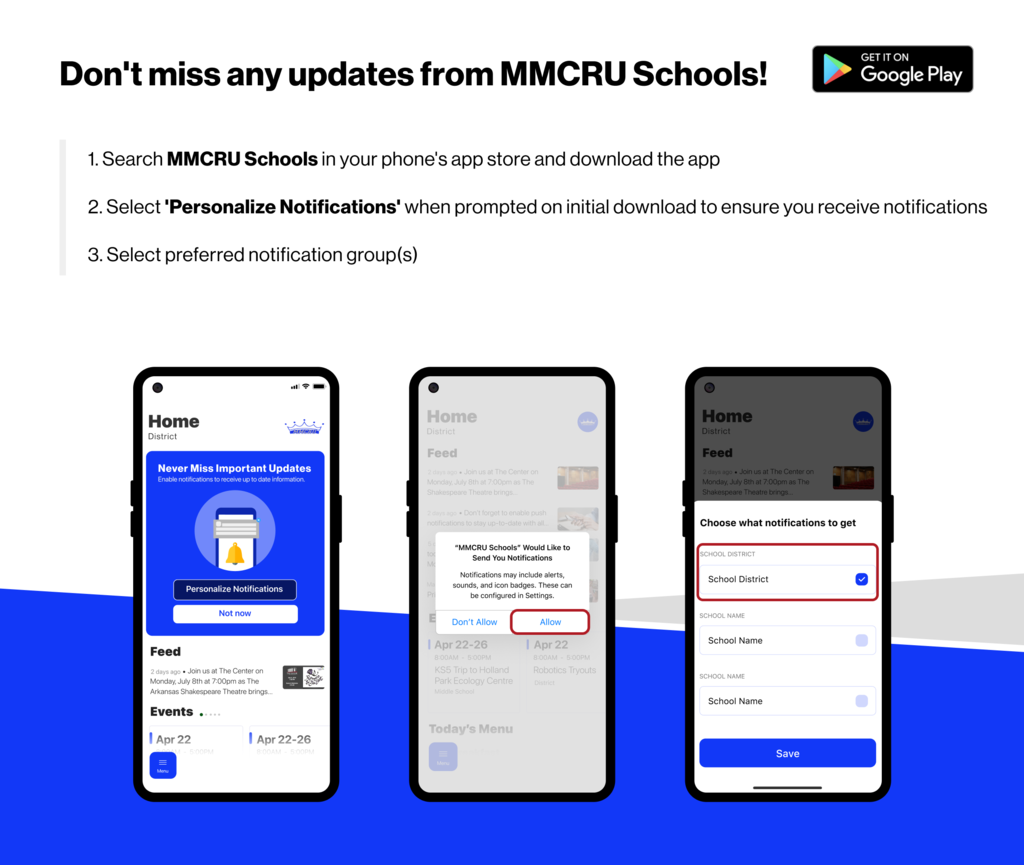 MMCRU App Notifications