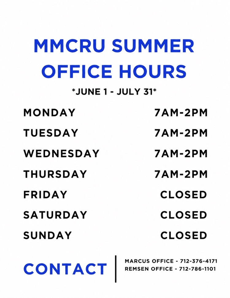 MMCRU Summer Office Hours