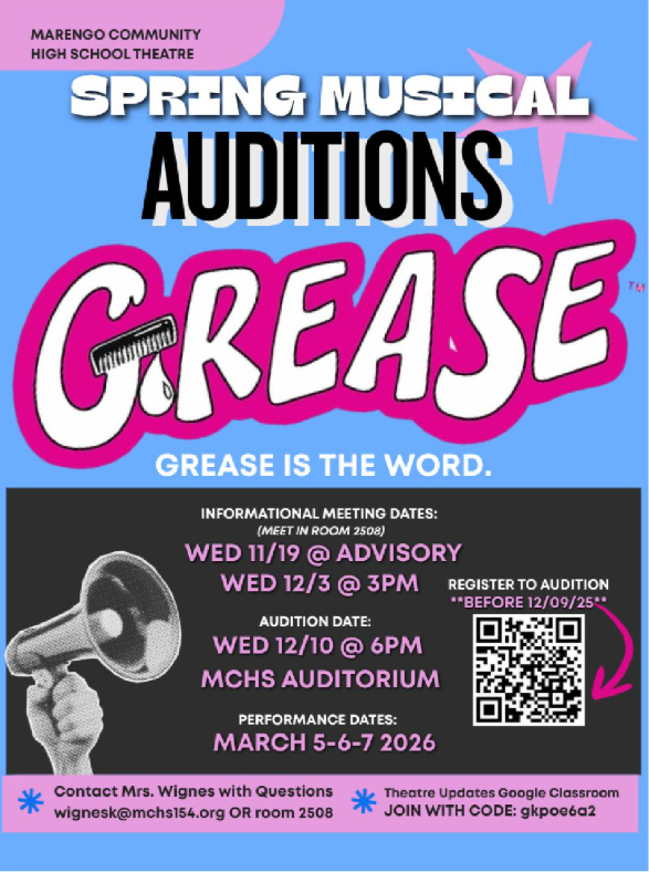 Spring Musical Grease Auditions