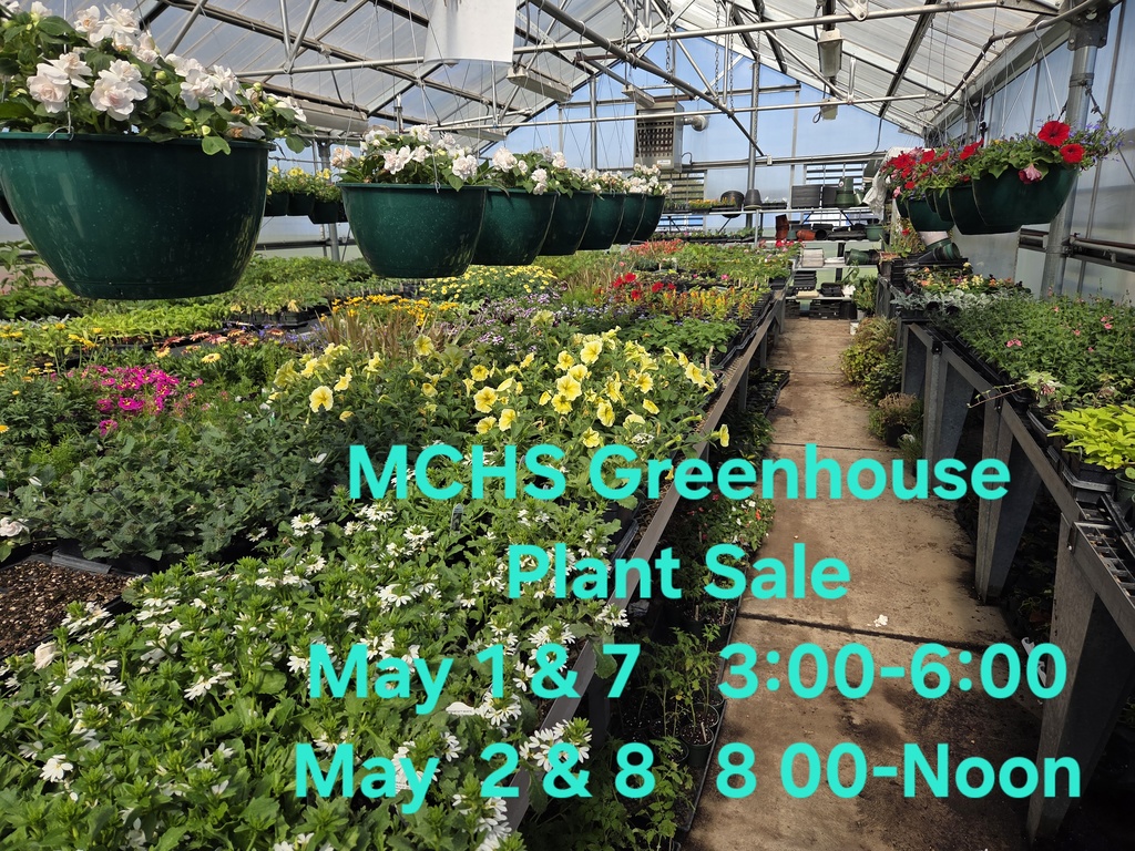 MCHS Greenhouse Plant Sale