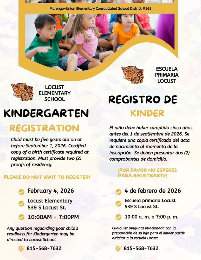 Kindergarten Registration Info