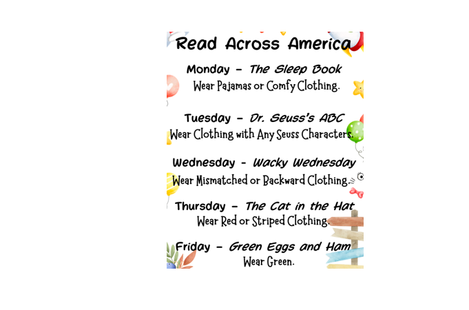 Read Across America Theme Days