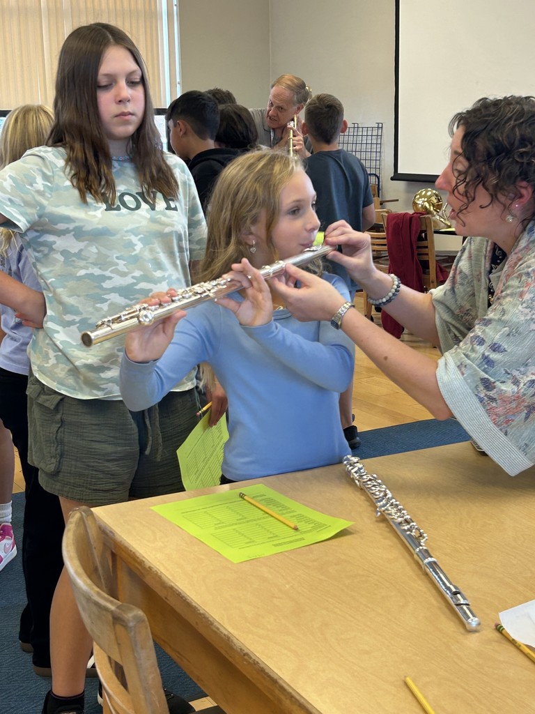 trying the flute
