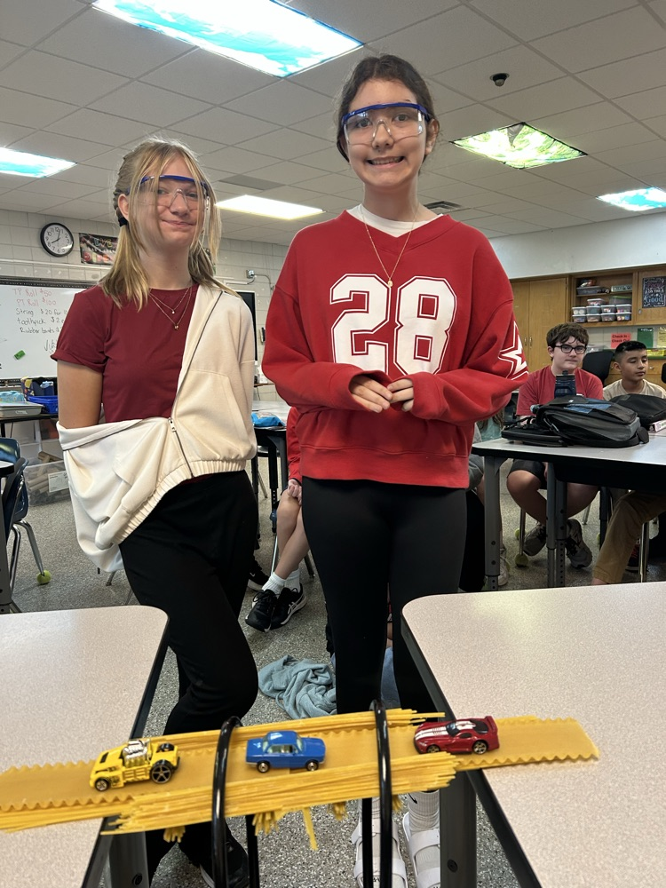 Testing Bridges - Tied for 4th holding 4 pounds.