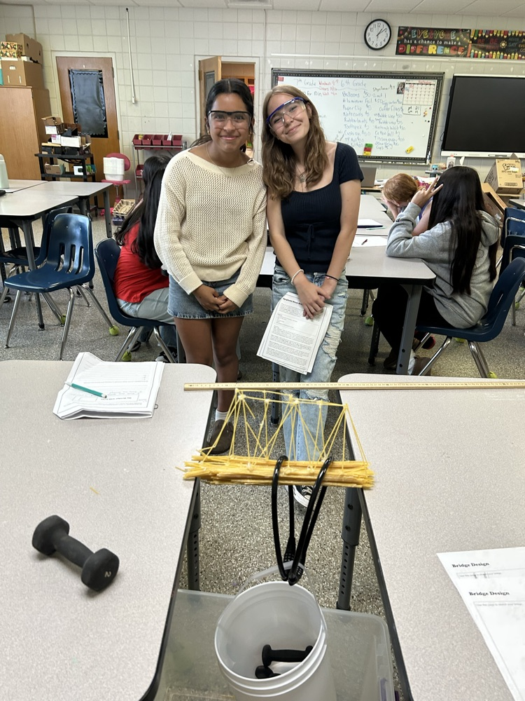 Their bridge held 28.27 pounds! it won 1st place!