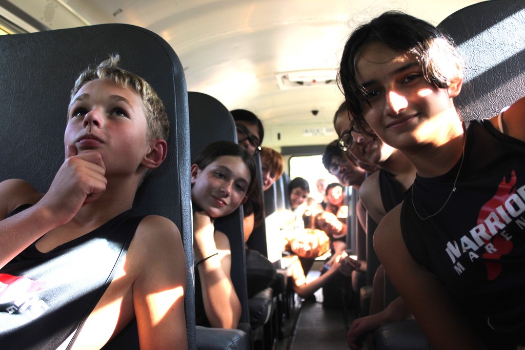 Students on bus