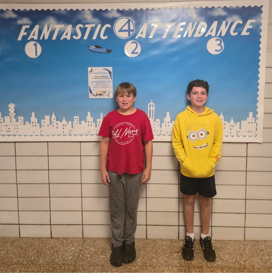 6th Grade Perfect attendance week of October 6th