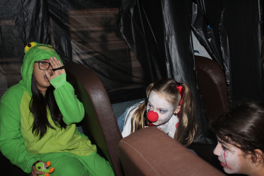 Students on haunted school bus