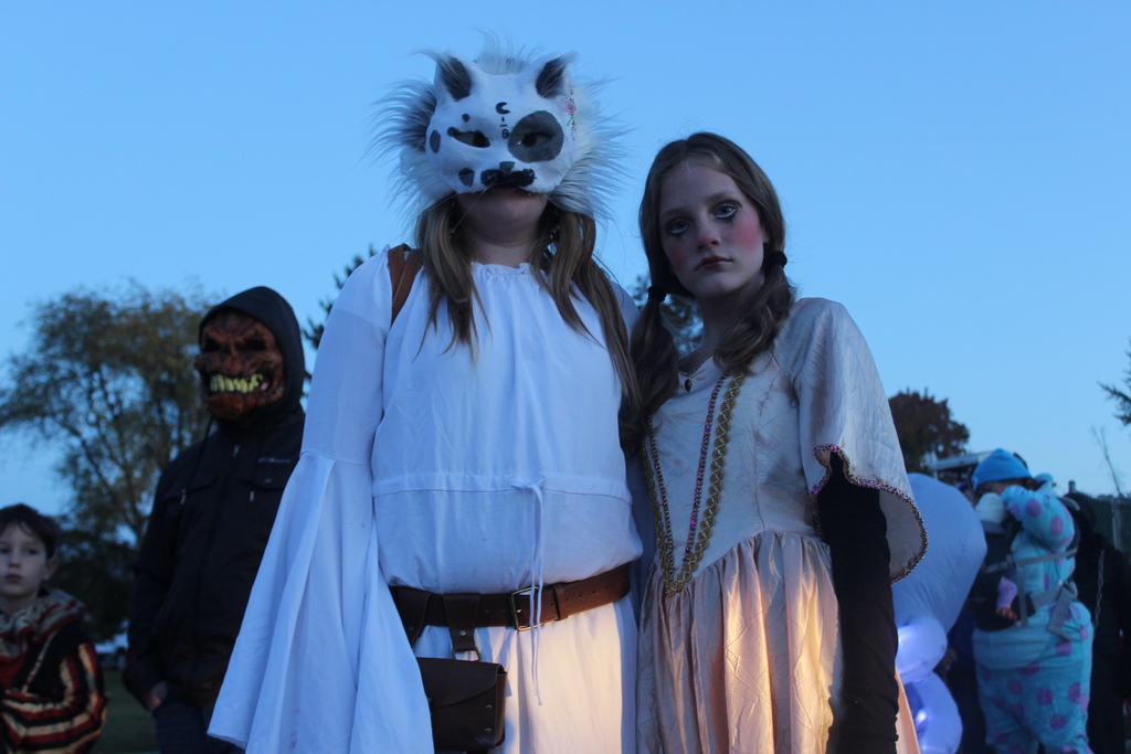 Students dressed in costumes