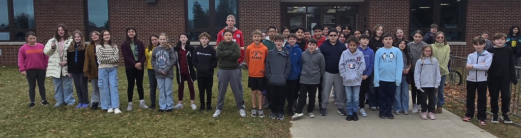 7th Grader's who had 90% attendance for the first Trimester and no major referrals. Congrats to all the 7th Graders