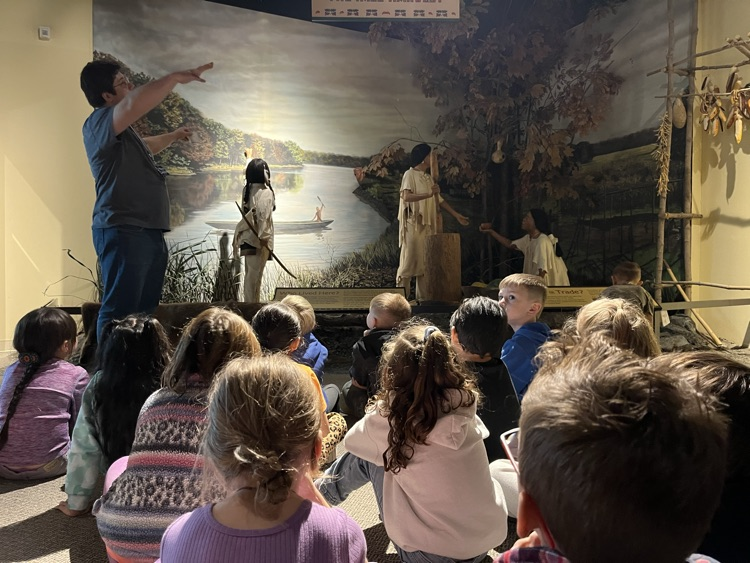 Learning about how Native Americans grew food, hunted and traded items