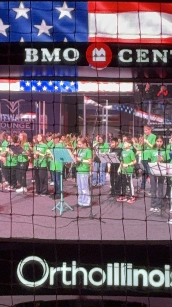 Anthem before the game