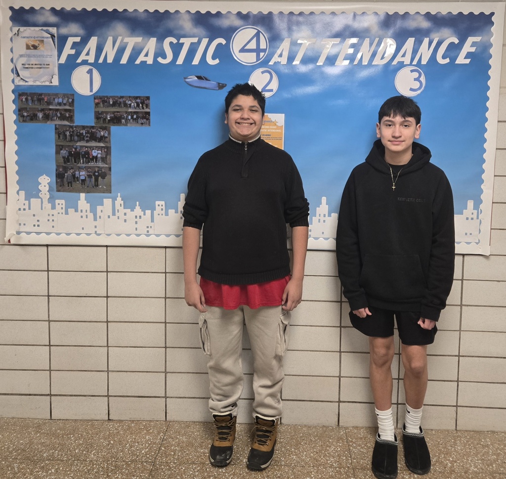 8th Grade Perfect attendance week of January 19th