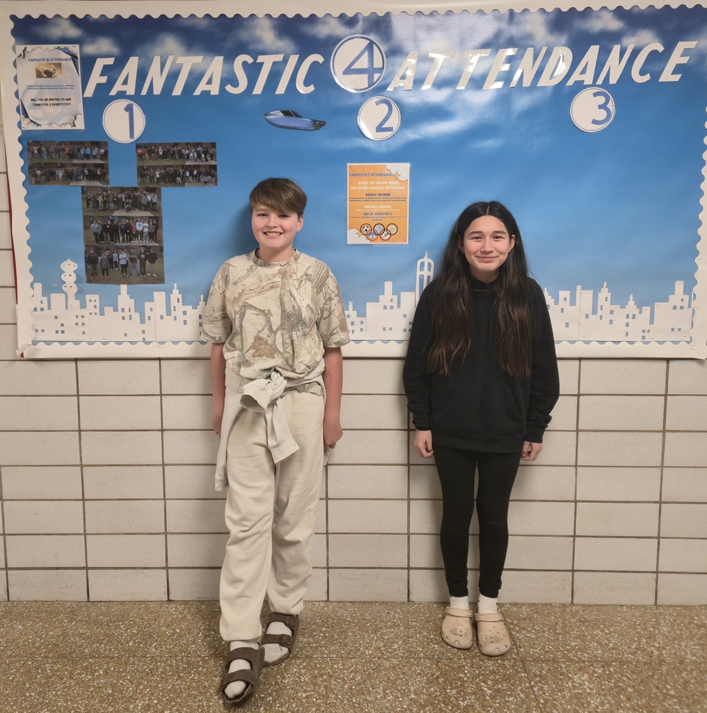 6th Grade Perfect attendance week of January 26th