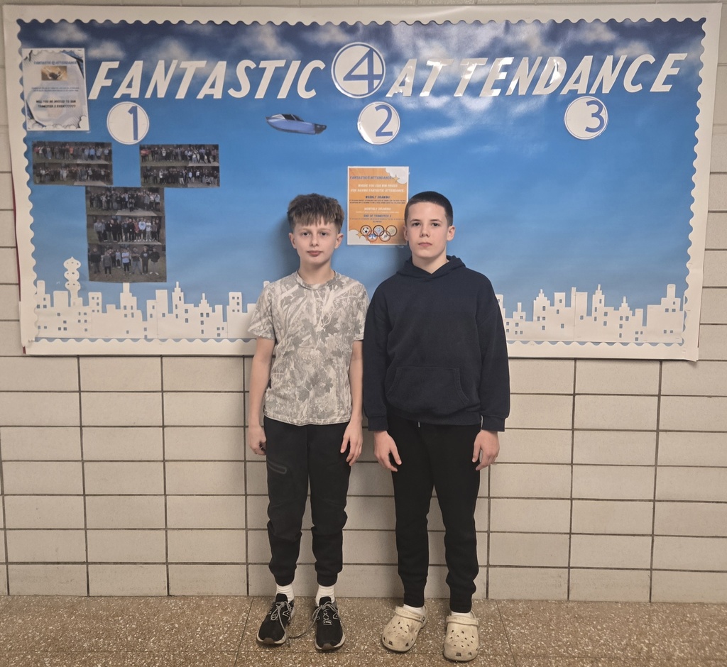 8th Grade Perfect attendance week of February 9th