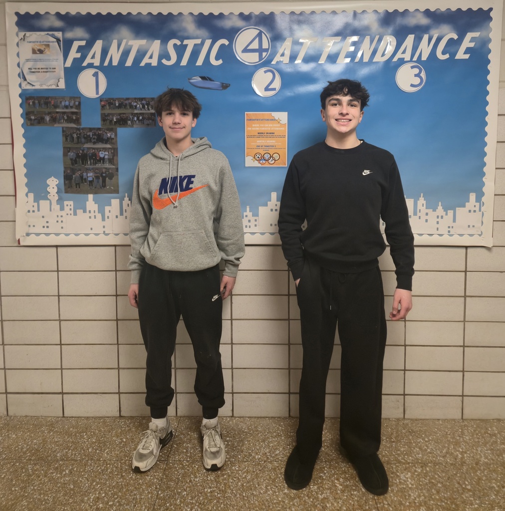 8th Grade Perfect attendance week of February 16th