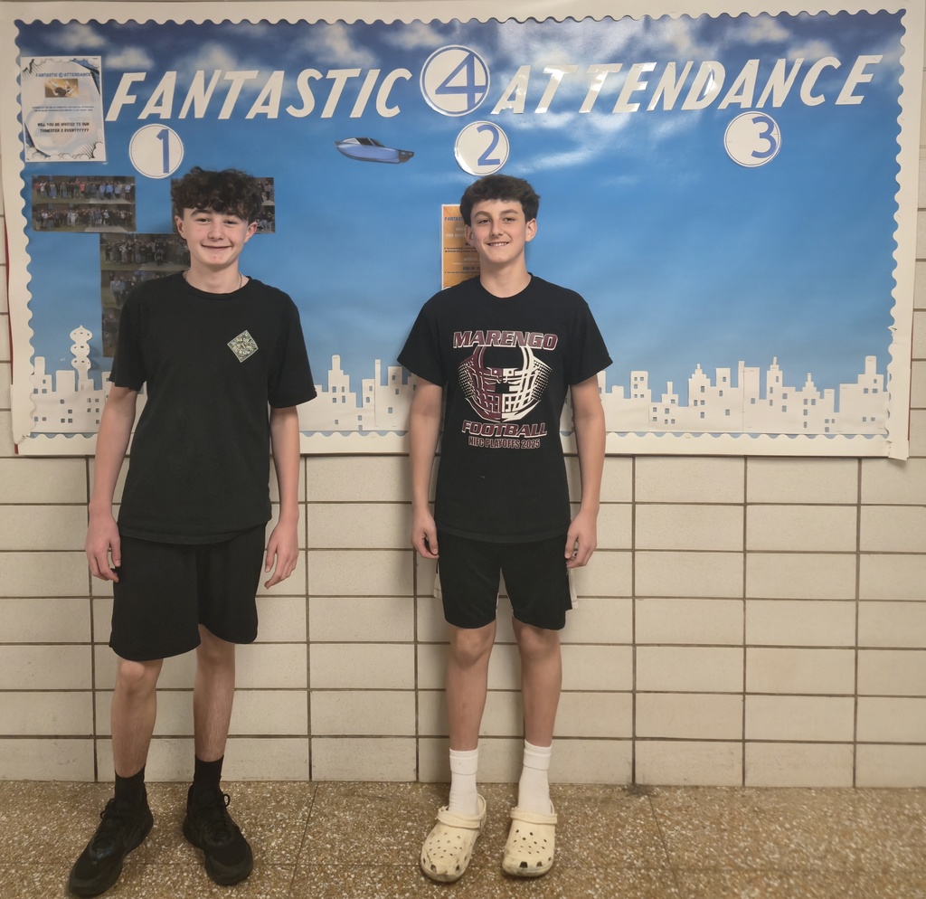 8th Grade Perfect attendance week of April 6th