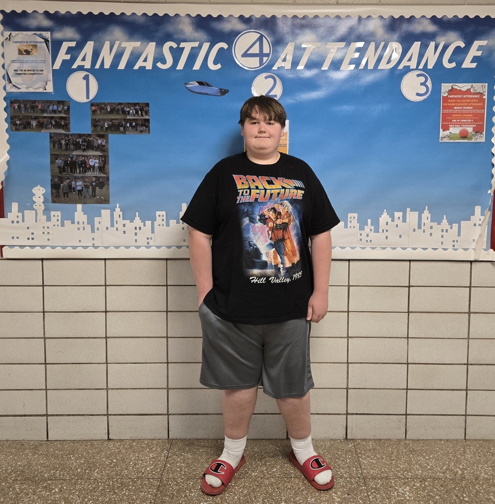 7th Grade Perfect attendance week of April 27th
