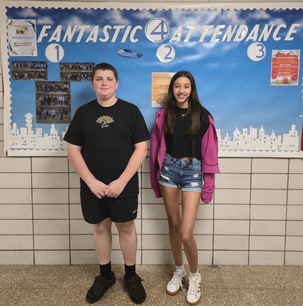 8th Grade Perfect attendance week of April 27th