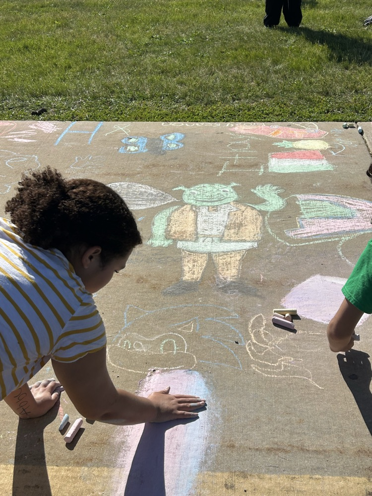 Minecraft Chalk Art