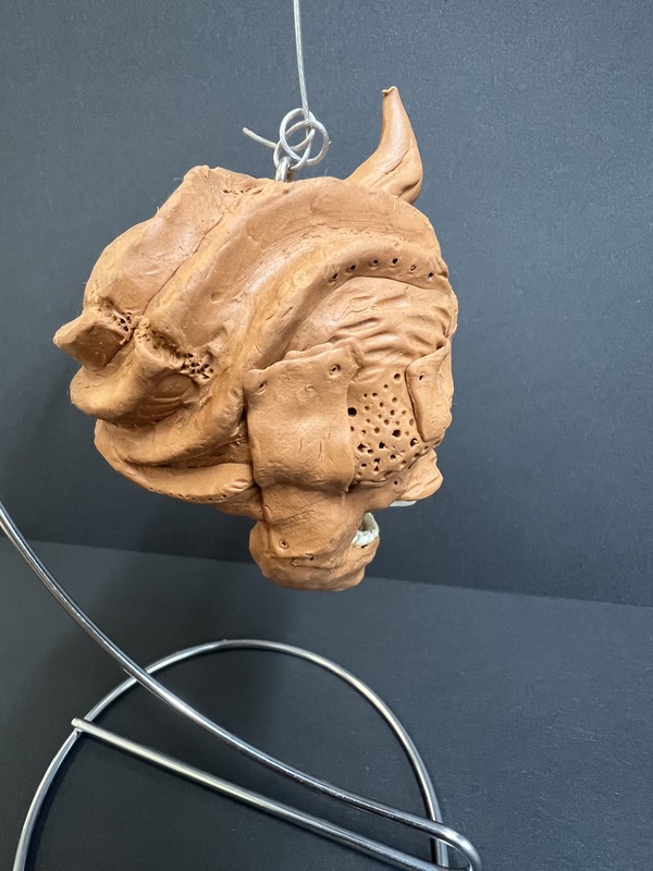 Horror Mask – Side View: Other side-angle view of the horror mask highlighting its textured details.