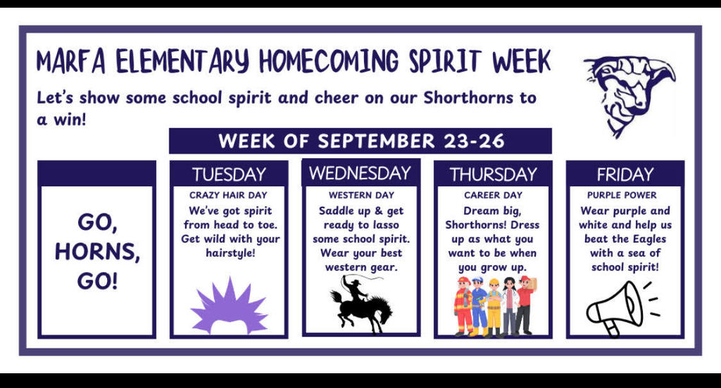 Homecoming SPIRIT WEEK!