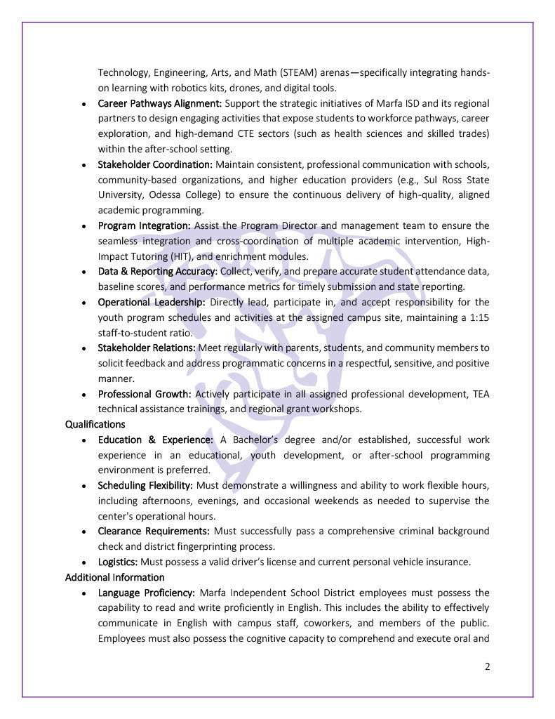 Site Coordinator pg2