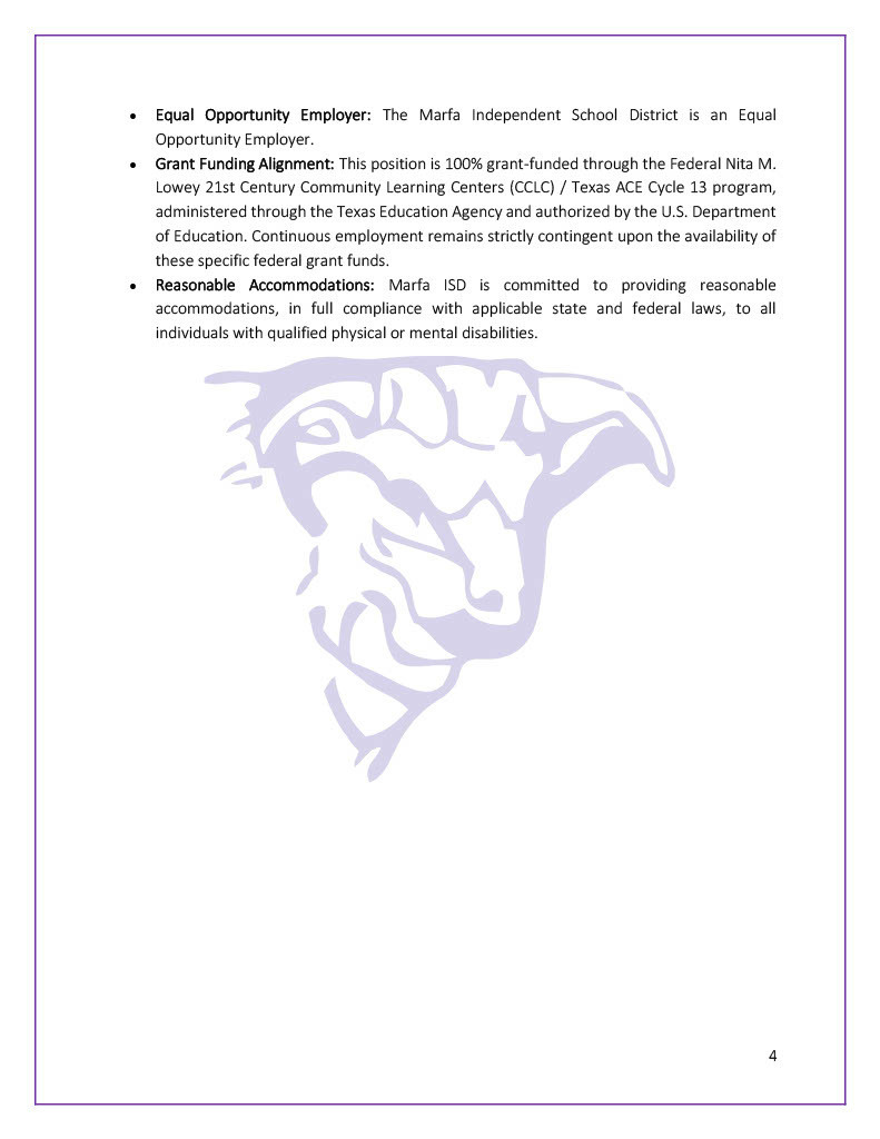 Family Coordinator pg4