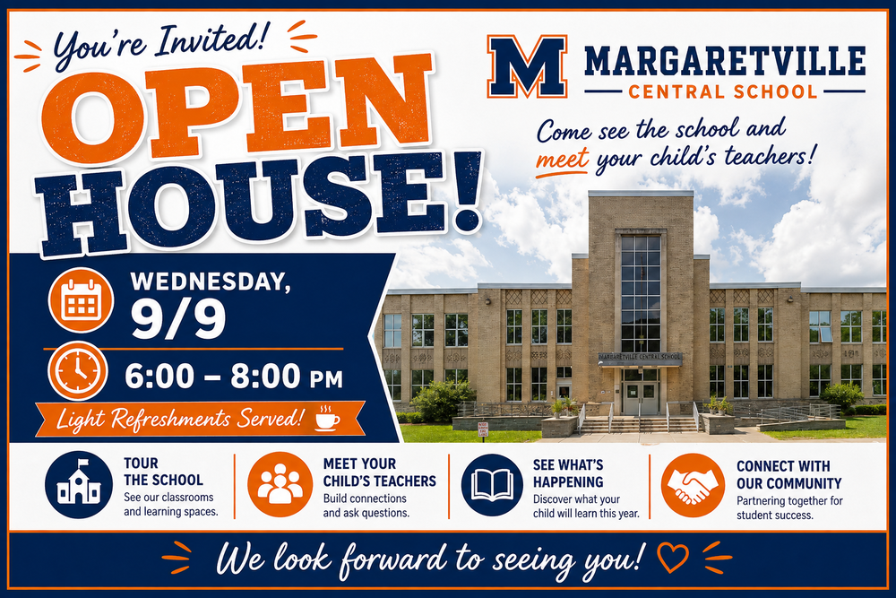 You're invited: Open House 9/9 from 6:00-8:00 PM